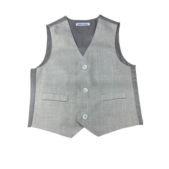 Izod Boy's Gray Dress Vest Sz 3T/3 - NWT - Picture 1 of 10